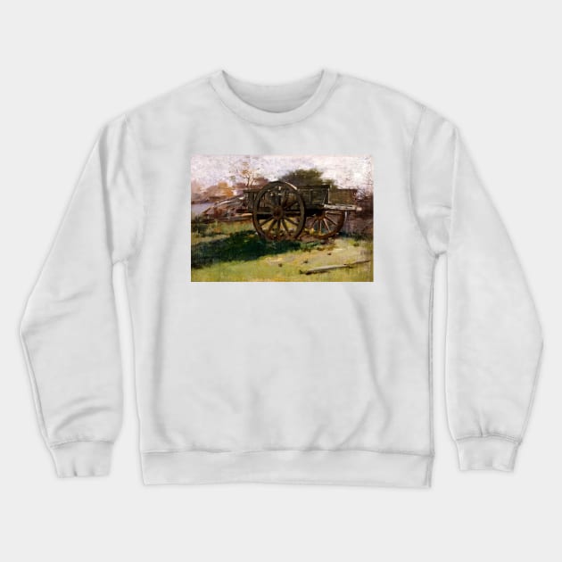 Cart, Nantucket by Theodore Robinson Crewneck Sweatshirt by Classic Art Stall